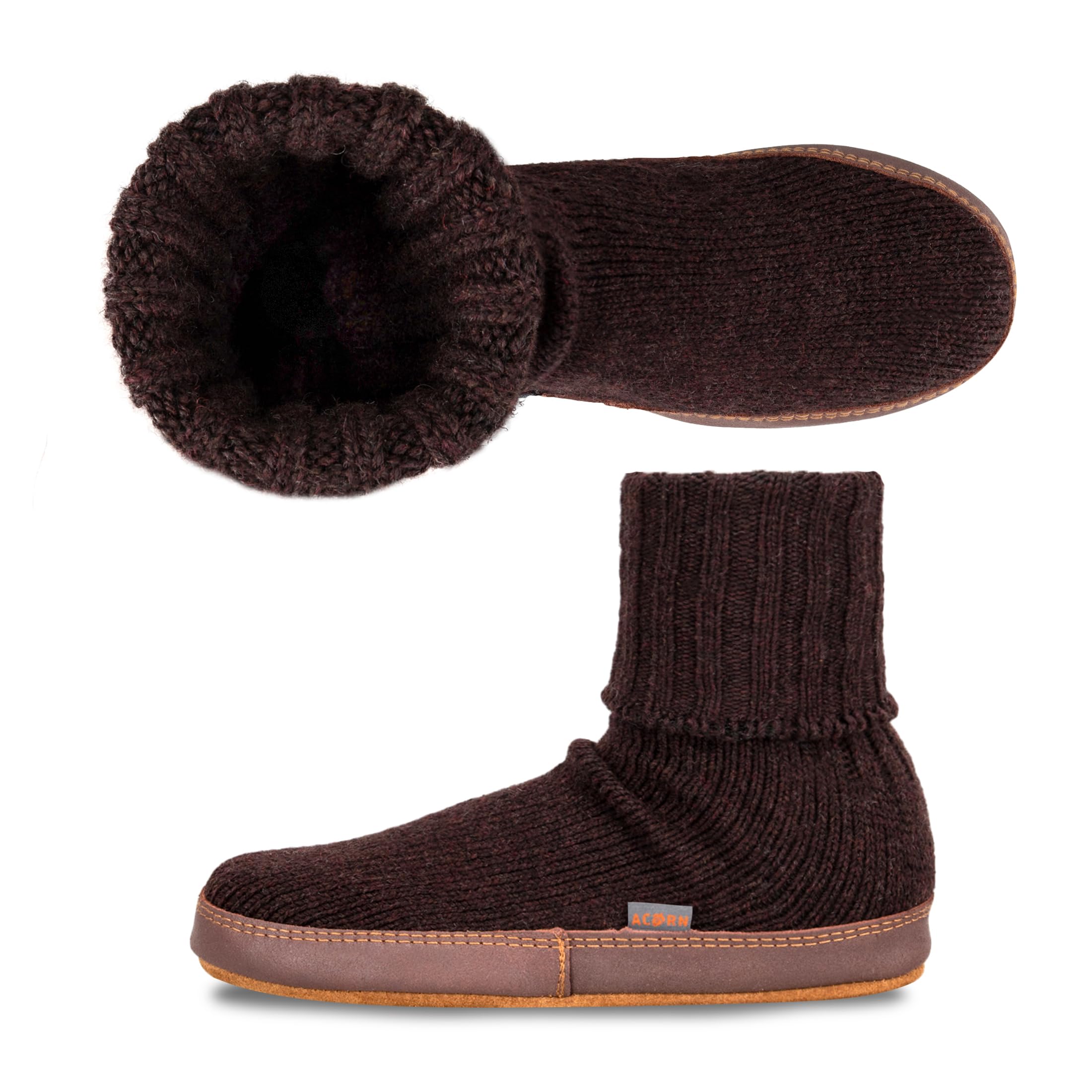Men's and Women's Original Slipper Sock - Comfortable Men's and Women's Slipper Sock with Cloud-Like Feel, Soft and Moisture Wicking Crew Length, Genuine Suede Sole