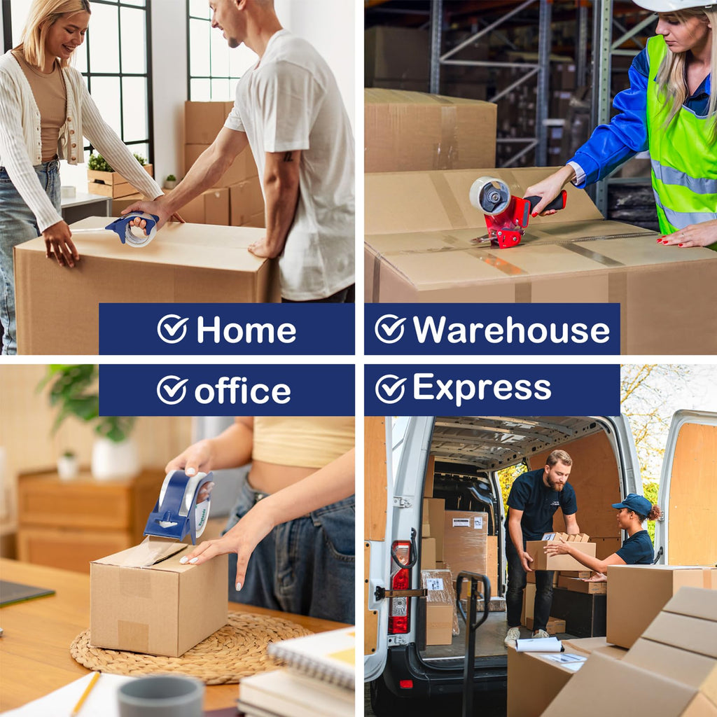 Clear Packing Tape (36 Rolls), Heavy Duty Packaging Tape for Shipping Packaging Moving Sealing, 2 inches Wide, 65 Yards Per Roll