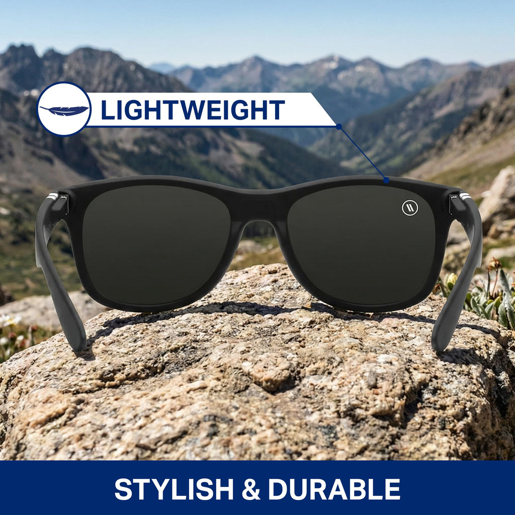 Blenders Eyewear M Class X2 – Polarized Sunglasses – Round Lens, Spring Loaded Hinge – 100% UV Protection – For Men & Women