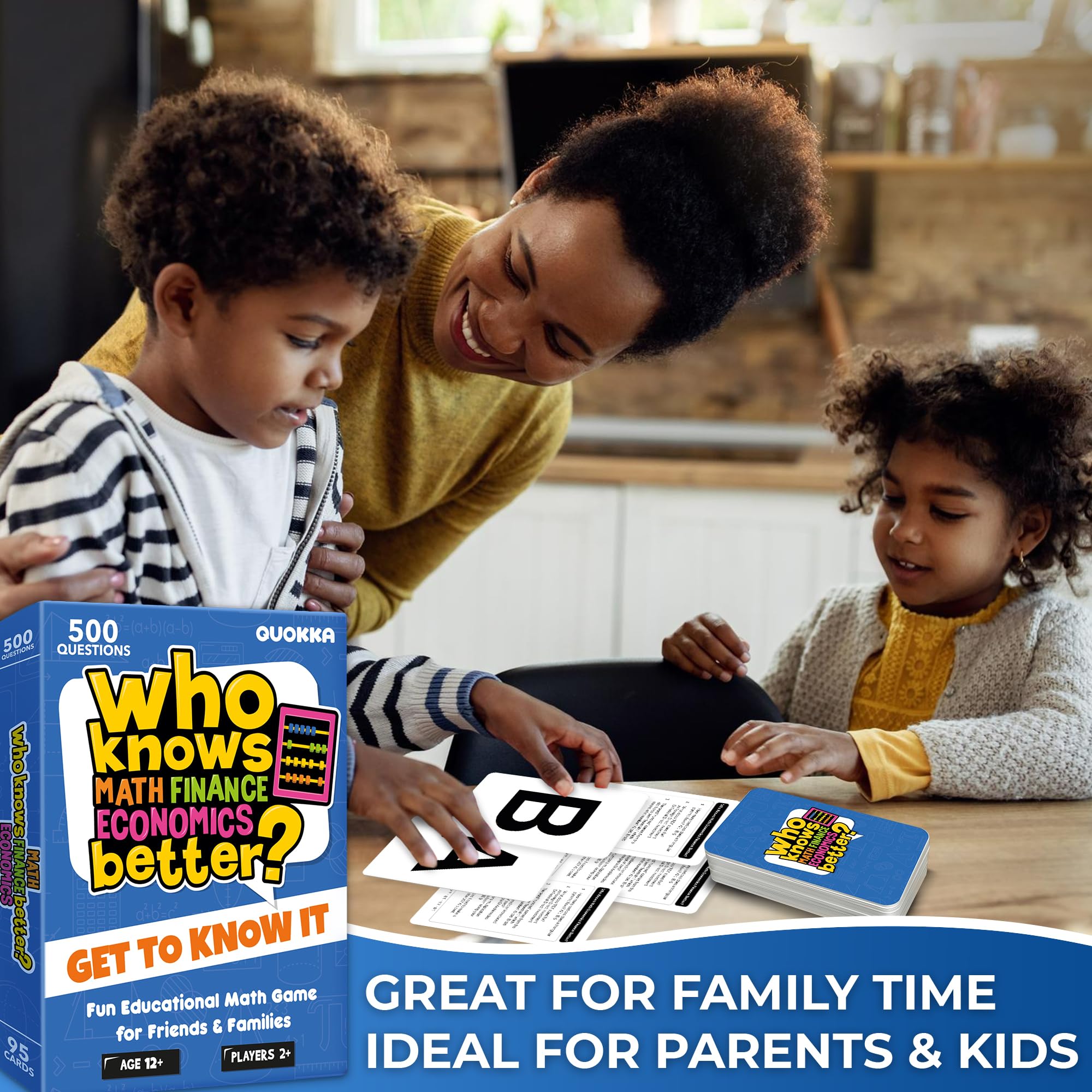 Family Board Games for Kids and Adults - Trivia Card Games for Kids 8-12 and Adults - Who Knows Me Better for Family Game Night - 500+ Facts Questions from Ages 6-8 — Fun Travel Car Activities for 5+