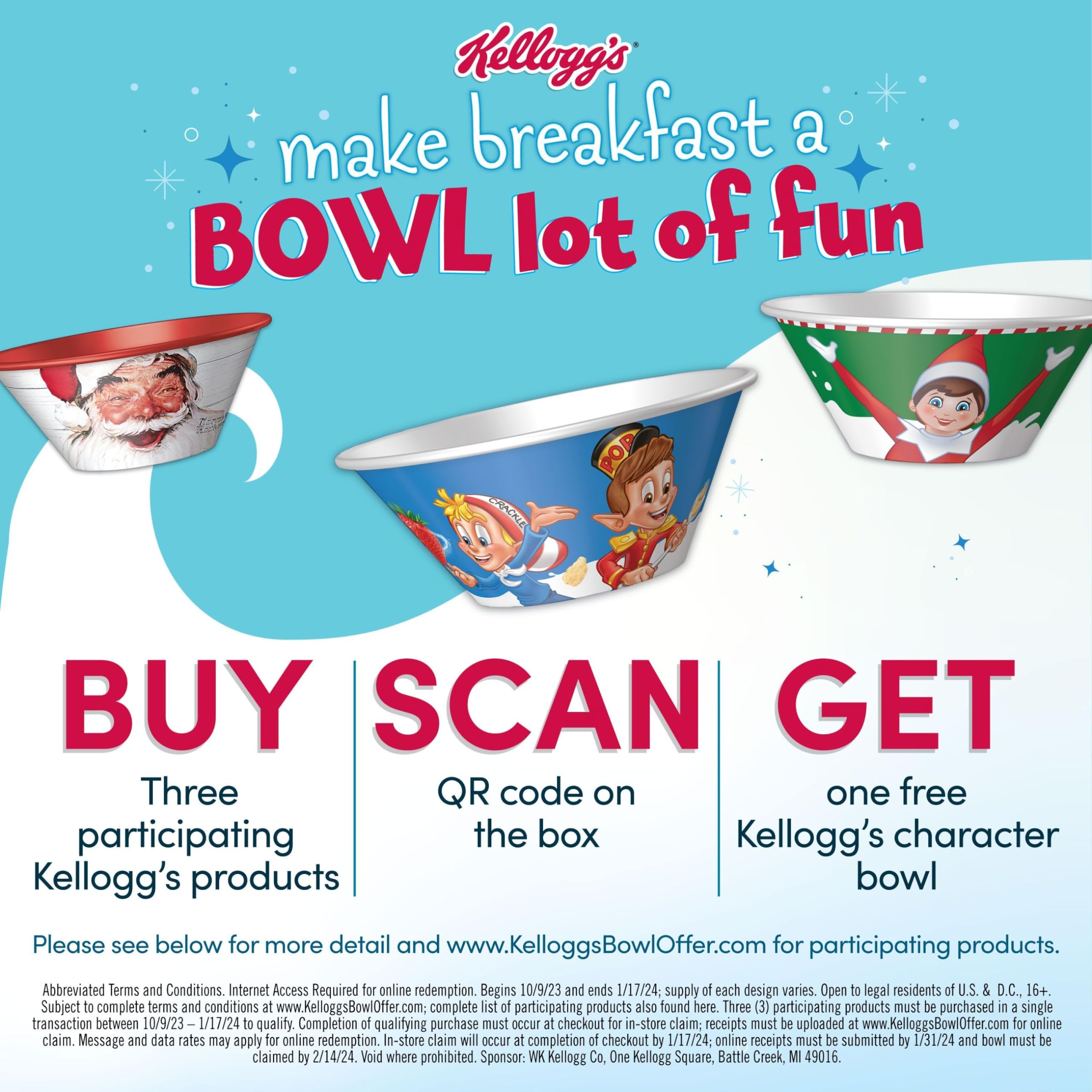 Kellogg's Frosted Mini-Wheats Cold Breakfast Cereal, High-Fiber, Whole Grain, Family Size, Original, 24oz Box (1 Box)