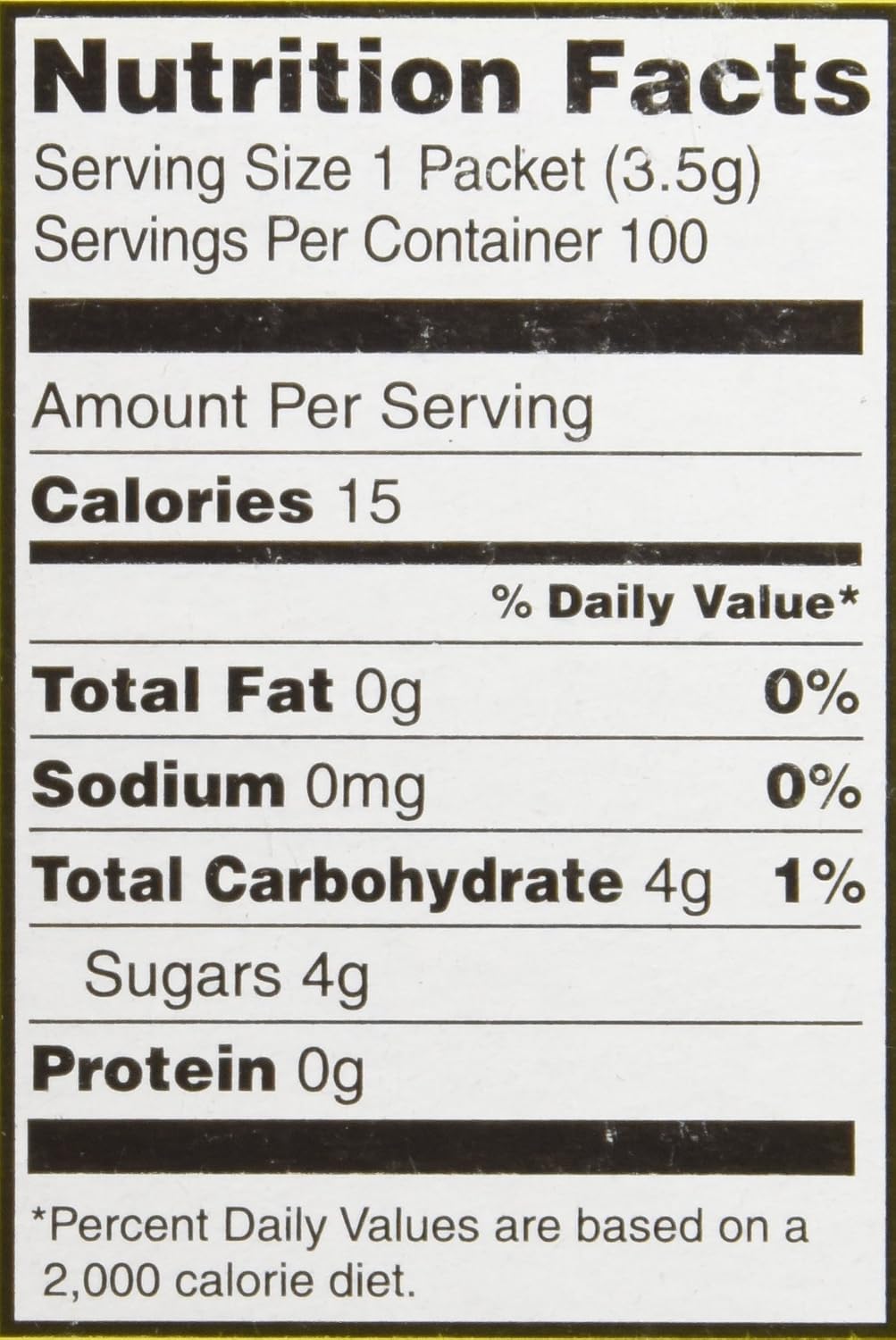 DOMINO SUGAR PACKETS - 100/ 3.54g Packs