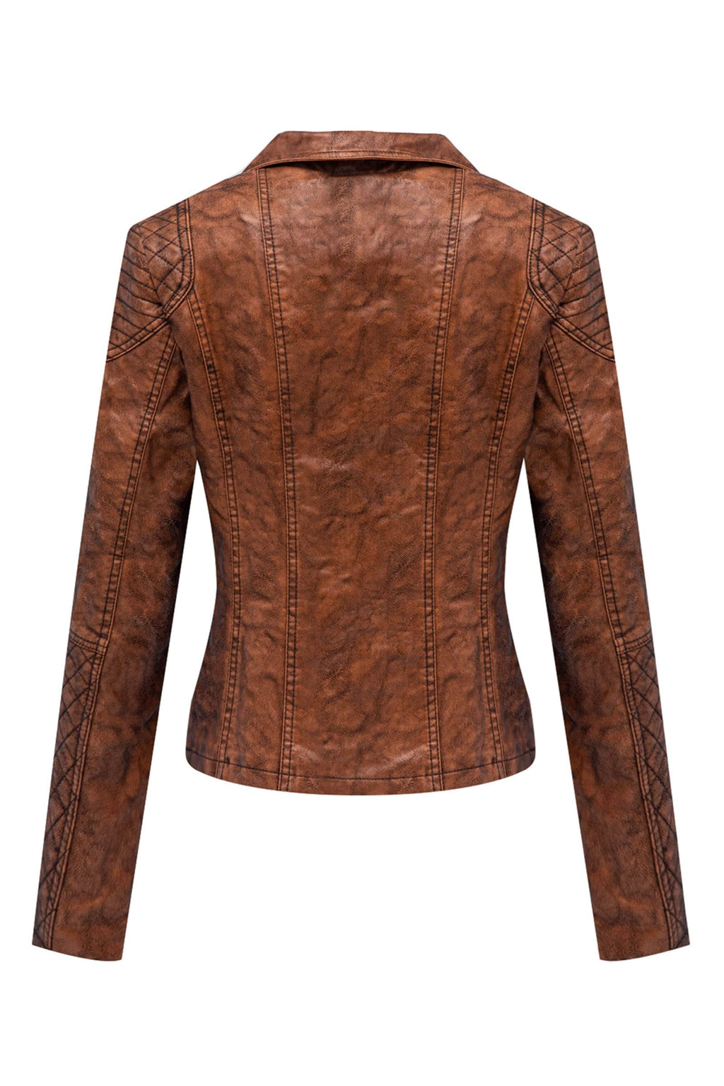 Bellivera Women's Faux Leather Casual Jacket 2026 Spring Trendy Motorcycle Outfits Lightweight Classic Coat