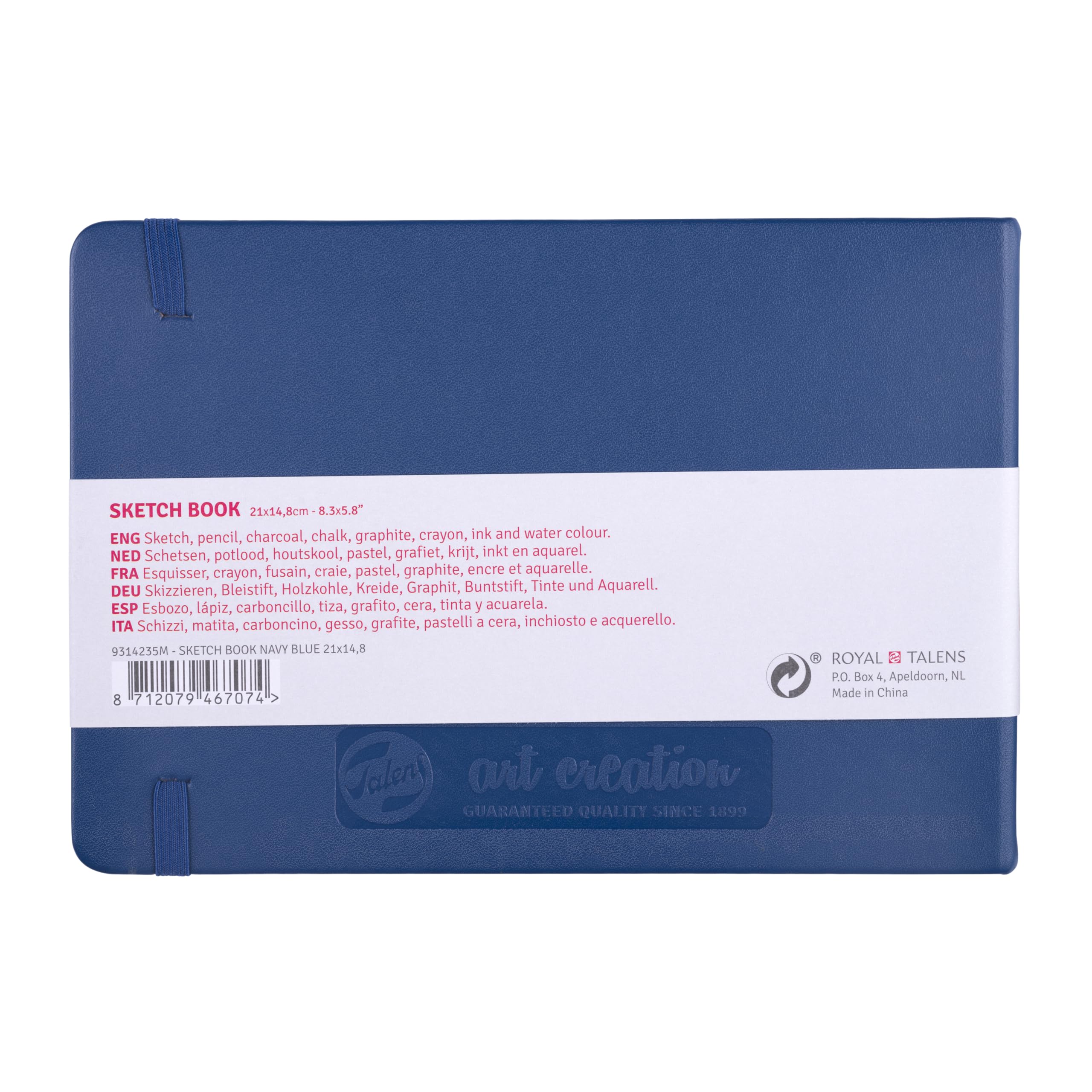 Talens Art Creation Sketchbook 80 Sheets, 13 cm x 21 cm, Black
