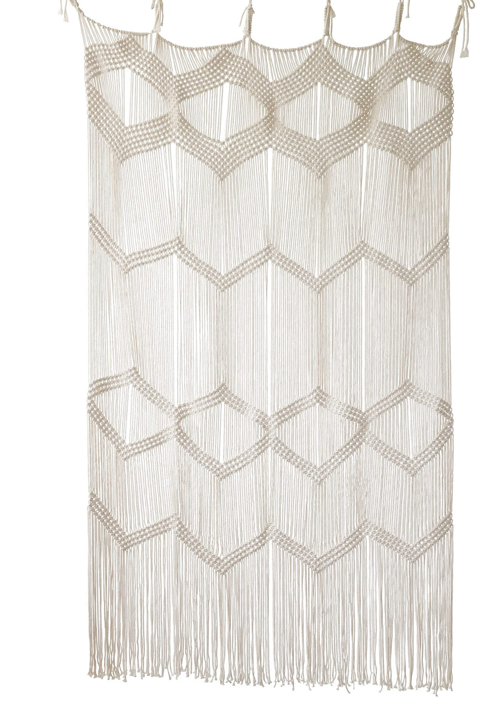 Flber Macrame Curtain Window Macrame Room Divider Doorway Curtain Boho Macrame Wall Hanging Living Room Bedroom Decor 42" W x 75" H