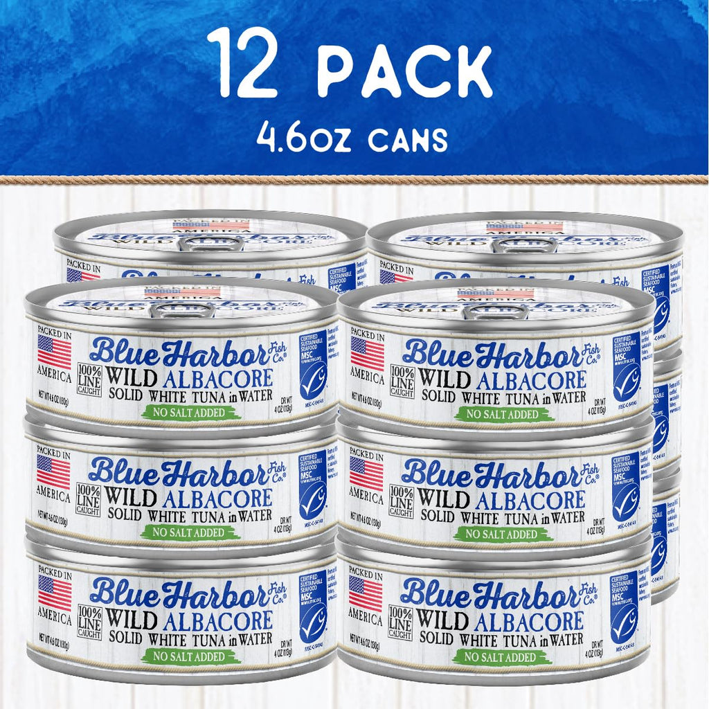 Blue Harbor Fish Co. Wild Albacore Tuna in Water with No Salt Added, 4.6 Ounce