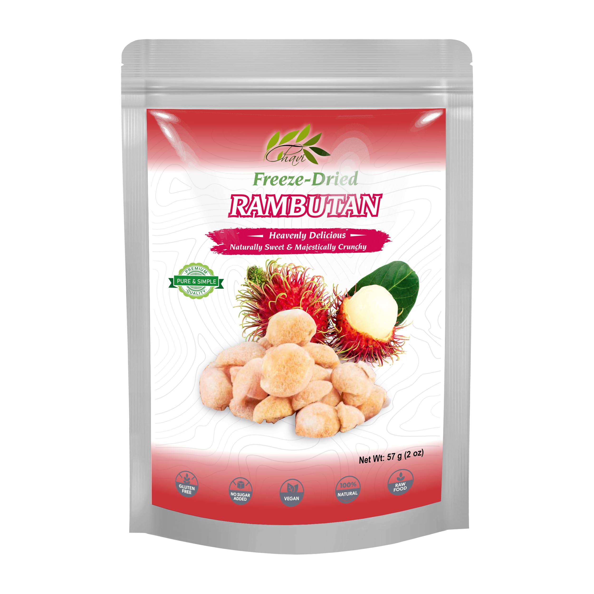CHAVI Freeze Dried Fruits - Mixed | 6 in 1 | No Added Sugars or Preservatives - Non-GMO, Vegan, Gluten-Free | Gift Box | 230 g | 8.1 oz | 6 Cans