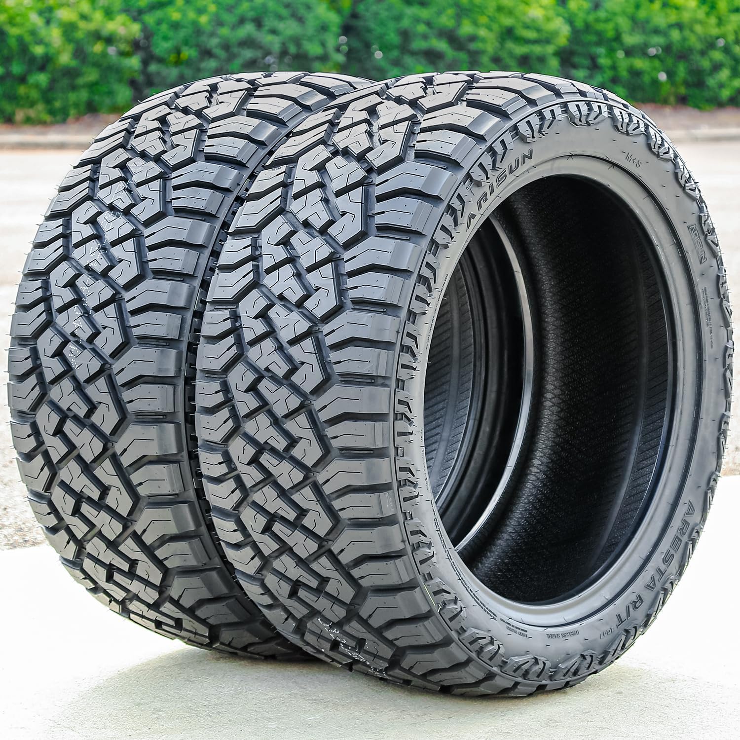 Arisun Aresta R/T ZG07 All-Terrain Mud Off-Road Light Truck Radial Tire-33X12.50R20LT 33X12.50X20 33X12.50-20 114Q Load Range E LRE 10-Ply BSW Black Side Wall