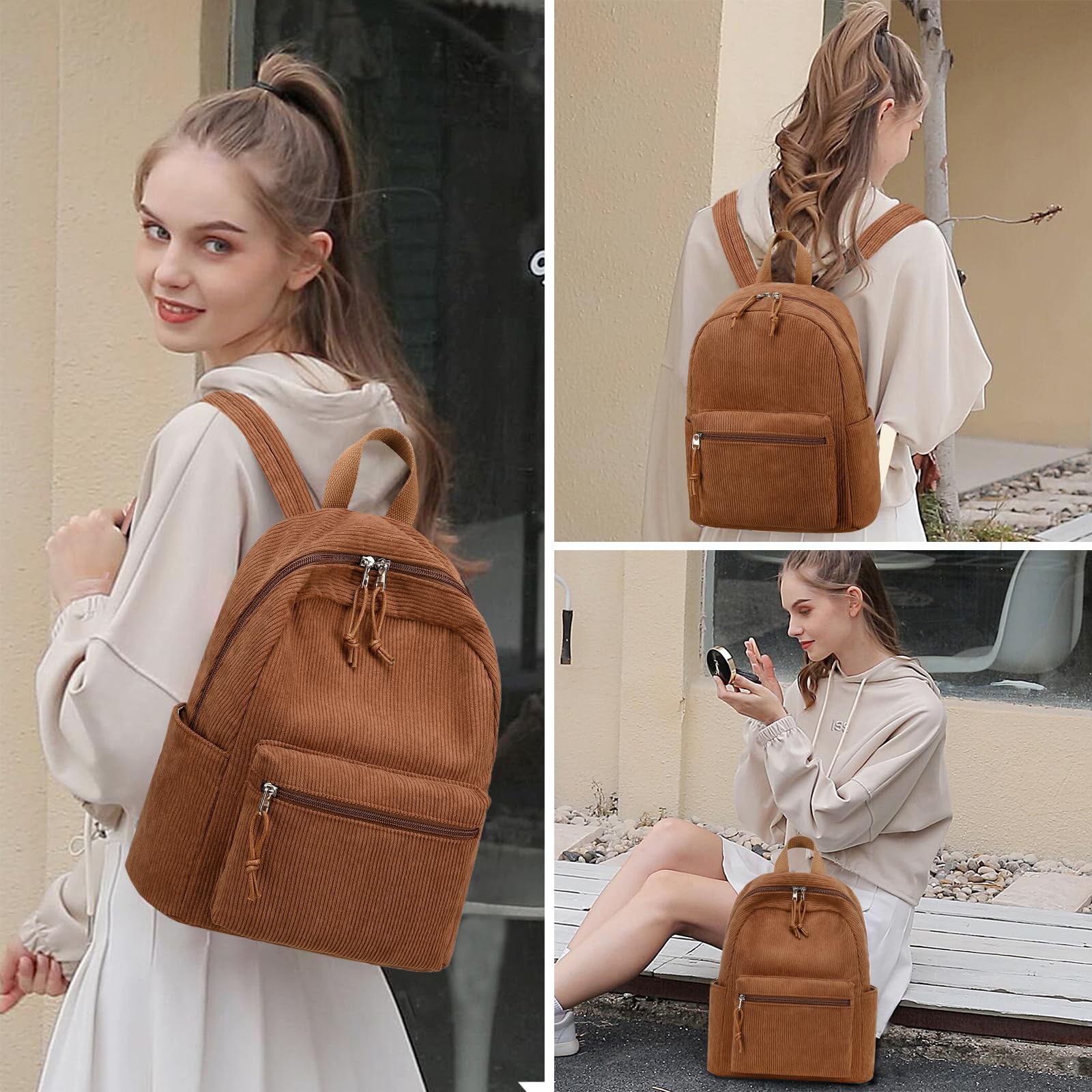 BTOOP Mini Backpack Women Girls Water-resistant Small Backpack Purse Shoulder Bag for Womens Adult Kids School Travel