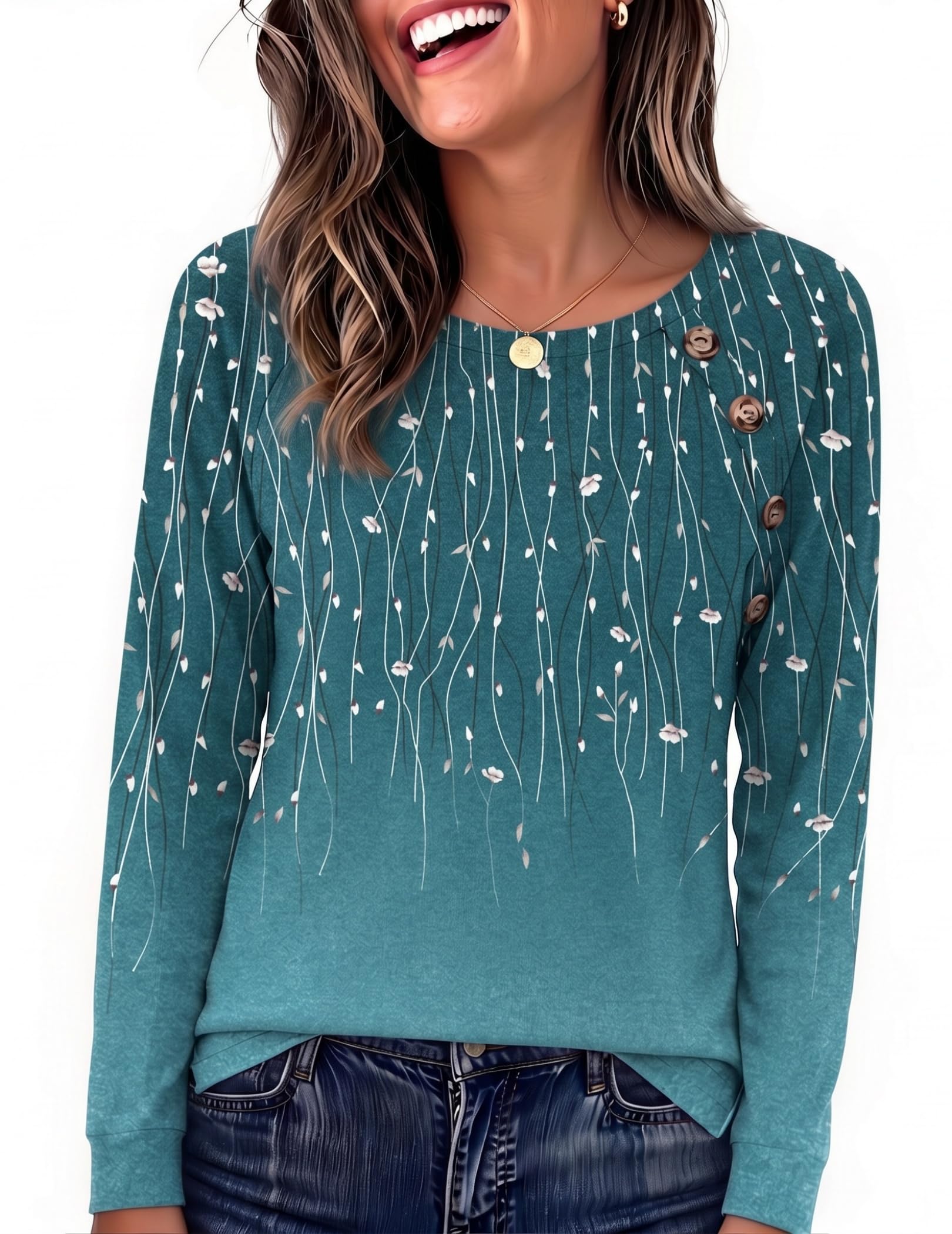 Zeagoo Womens Long Sleeve Tshirts Casual Tunic Tops Work Fashion Cute Sweaters Fall Outfits 2026 Dressy Blouse