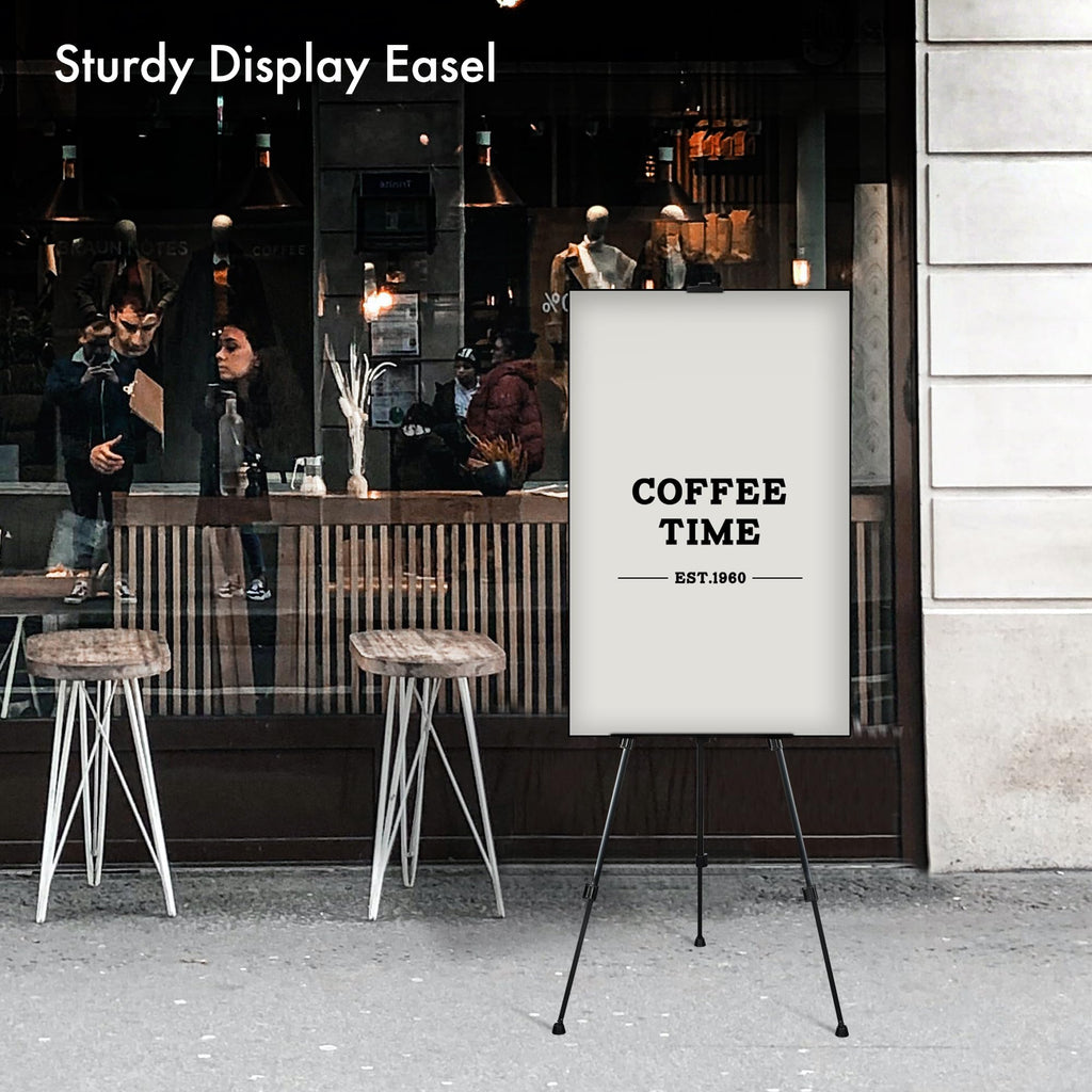 ARTIFY 14'' Tabletop Instant Display Easel, Black Steel Table Top Easels for Display, Tripod for Canvas, Paintings, Signs, Posters