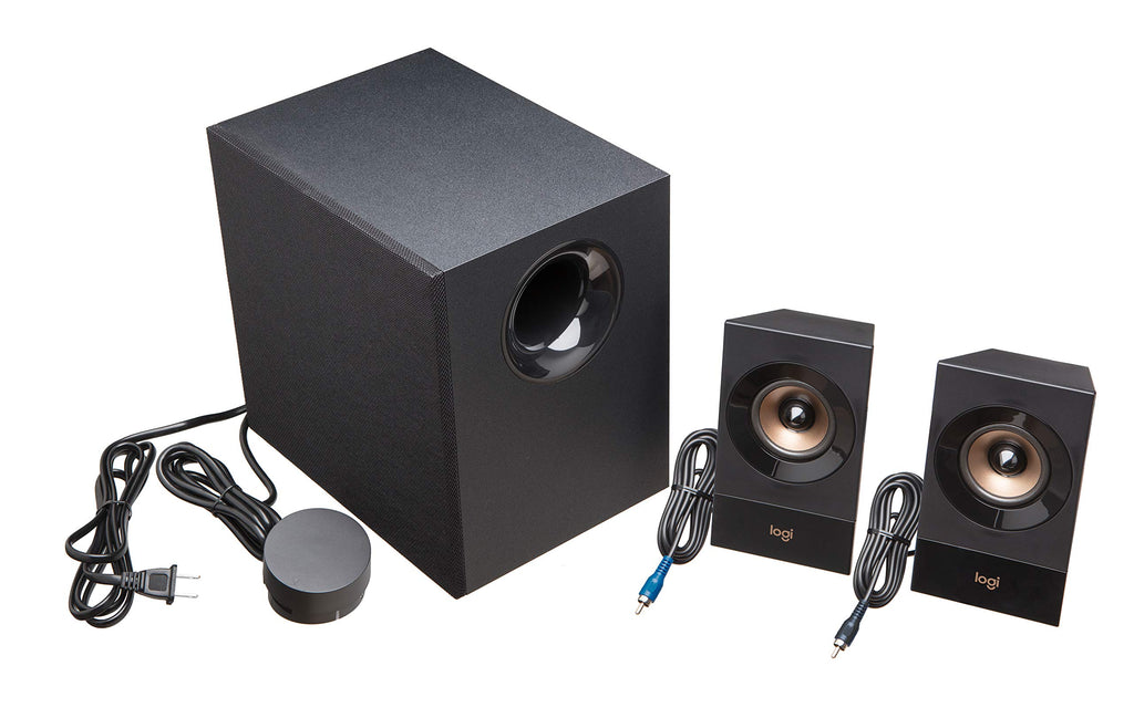 Logitech Z533 2.1 Multimedia Speaker System with Subwoofer, Powerful Sound, Booming Bass, 3.5mm Audio and RCA Inputs, PC/PS/Xbox/TV/Smartphone/Tablet/Music Player
