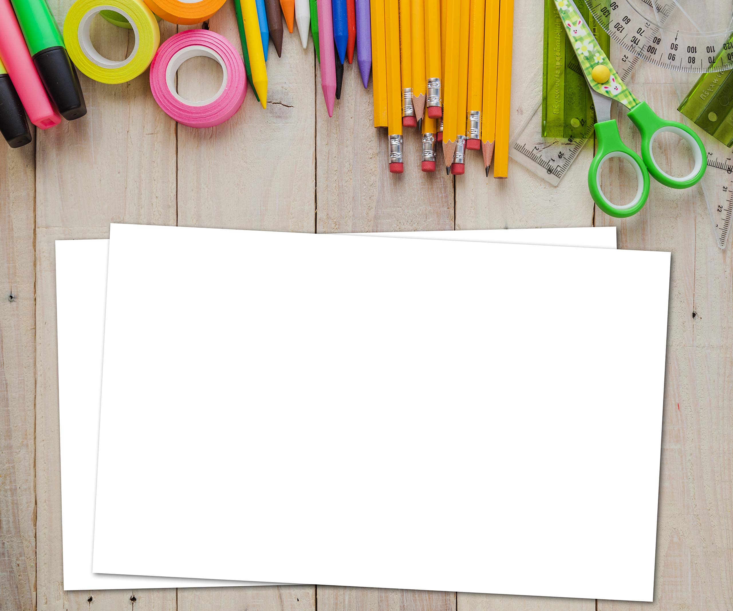 Home Advantage 2x3.5 Blank Index Cards - Our 50 Pack of Blank Note Cards Use Heavy Duty Cardstock to Make Them Bleed Proof - These Plain Index Cards Make Great Blank Business Cards & Blank Flashcards
