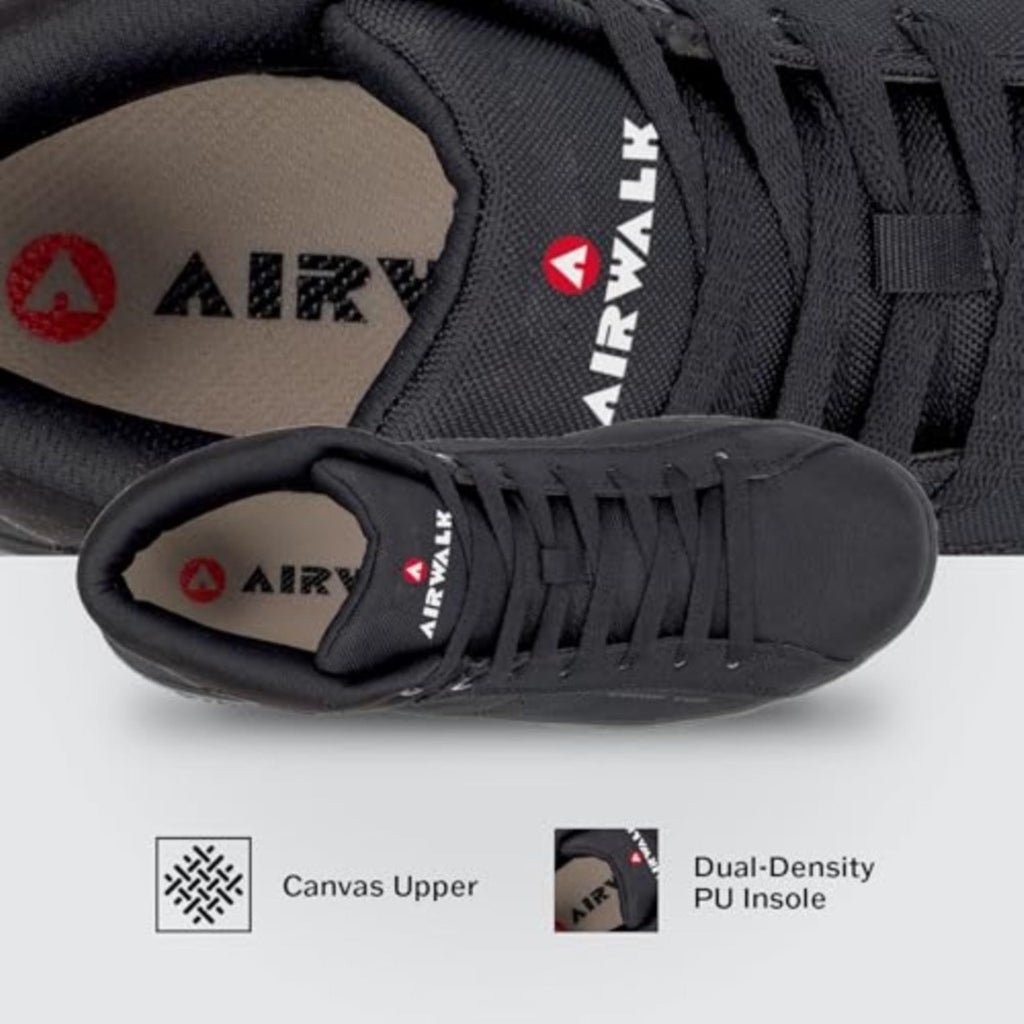 Airwalk Deuce Composite Toe Shoes for Men - Lightweight Work Safety Sneakers - Non-Slip, Electrical Hazard Resistant