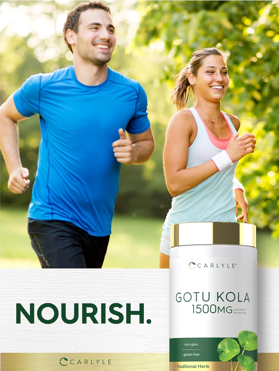 Carlyle Gotu Kola Supplement | 180 Capsules | Traditional Herbal Extract | Non-GMO & Gluten Free Formula