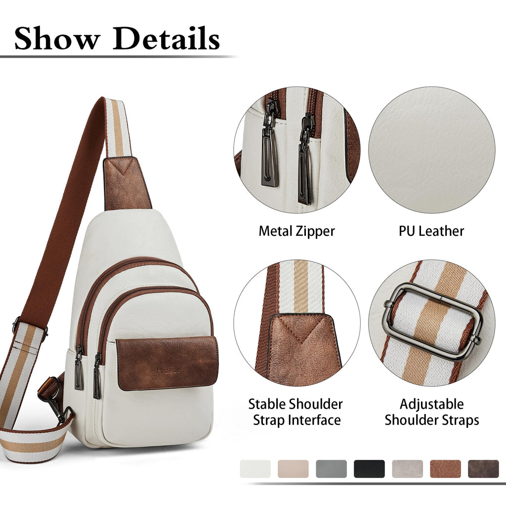 Sling Bag Crossbody Bags for Women Small Cross Body Bag Fanny Packs Chest Sling Purse for Daily Travel Leisure Sport