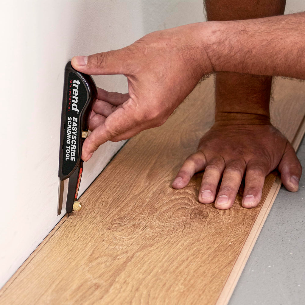 Trend EasyScribe Scribing Tool, Accurate Scribing Solution for Carpenters, Joiners, Tilers, Kitchen & Shop Fitters, E/SCRIBE, Black