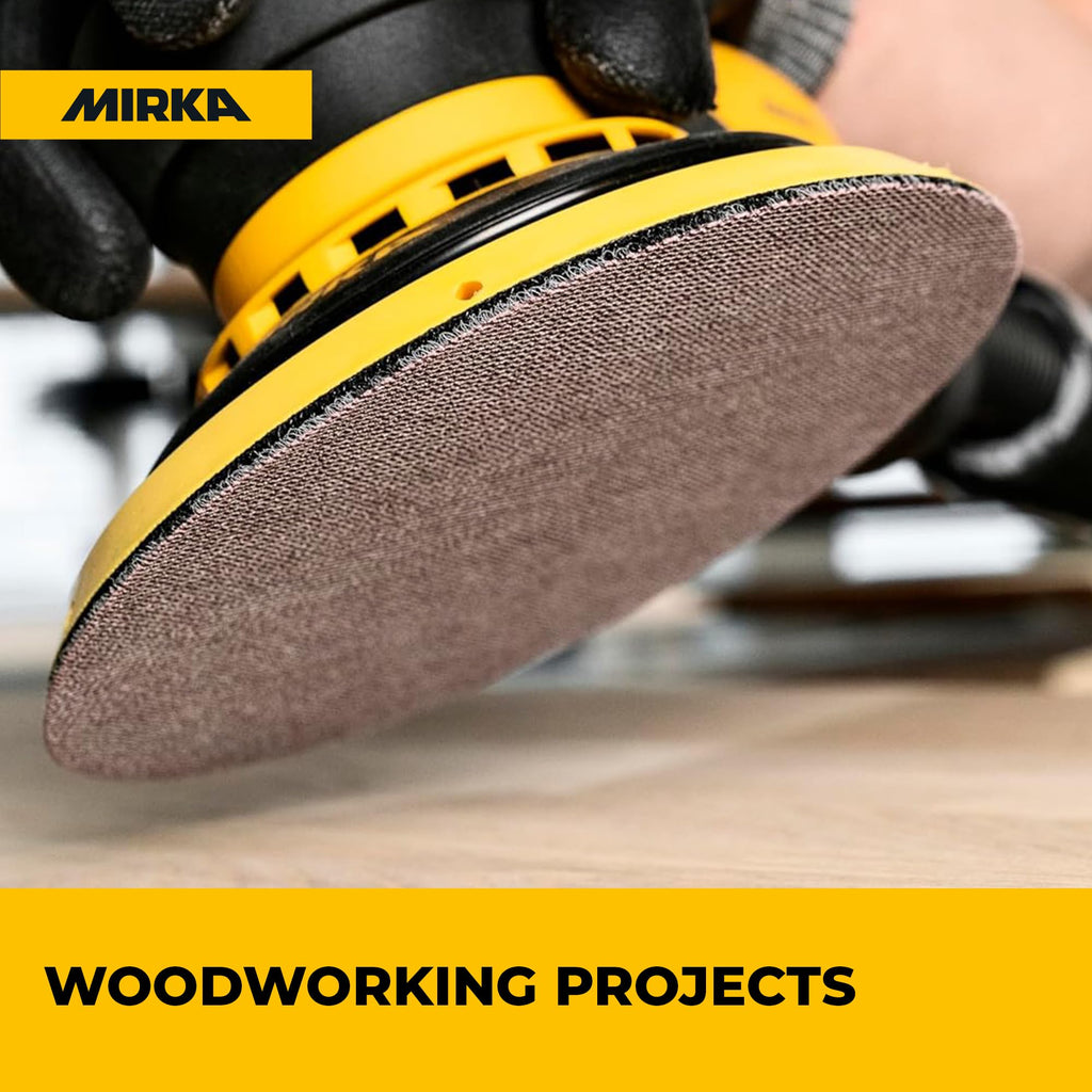 Mirka Abranet Sanding Mesh Discs 80 Grit 5 Inch Hook and Loop 50 Pcs | Hook and Loop, 50pcs, 9A-232-080