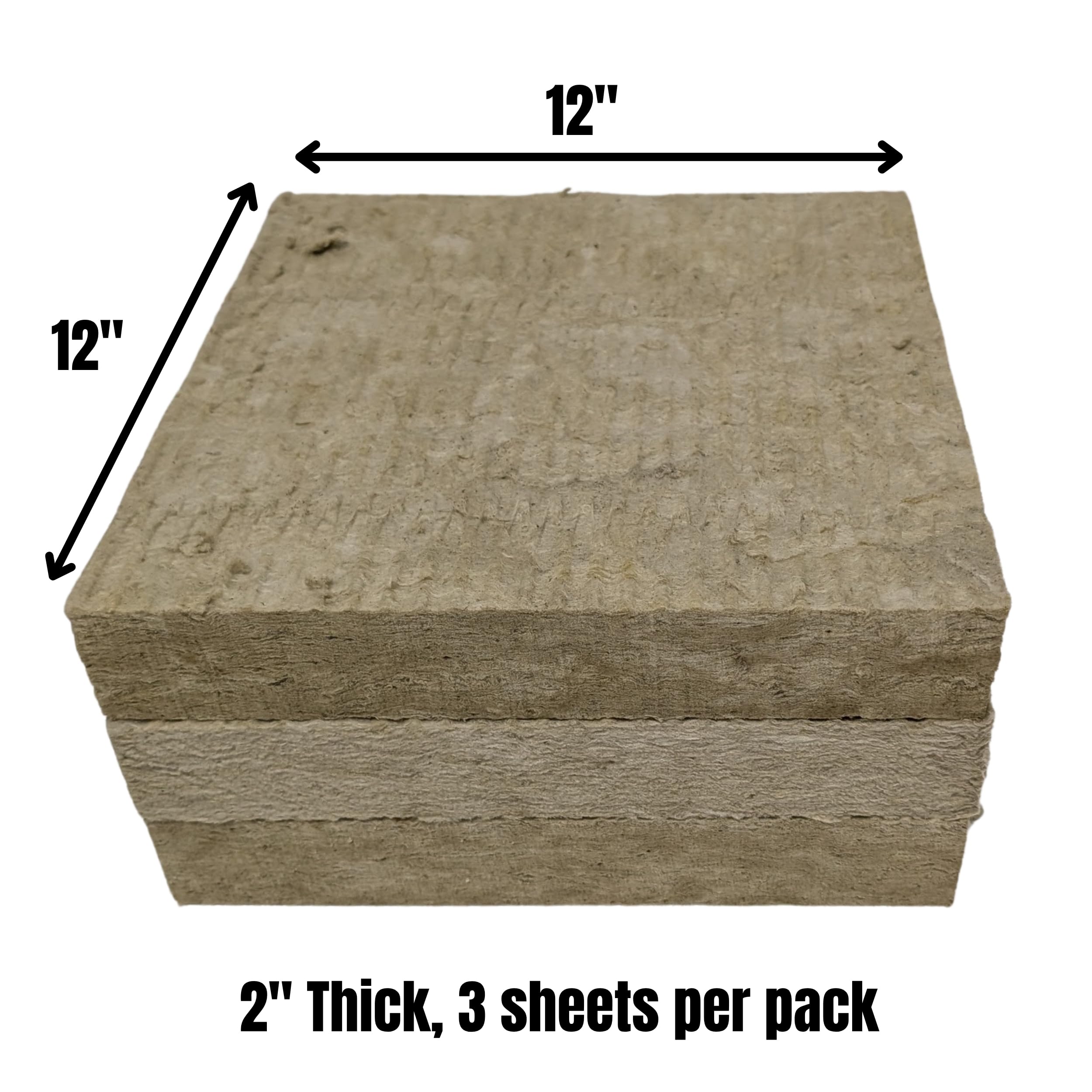 10 pk 24" x 48" x 1" Rockwool ProRox Mineral Wool, Replaces Owens Corning Thermafiber, BMW142-10PK