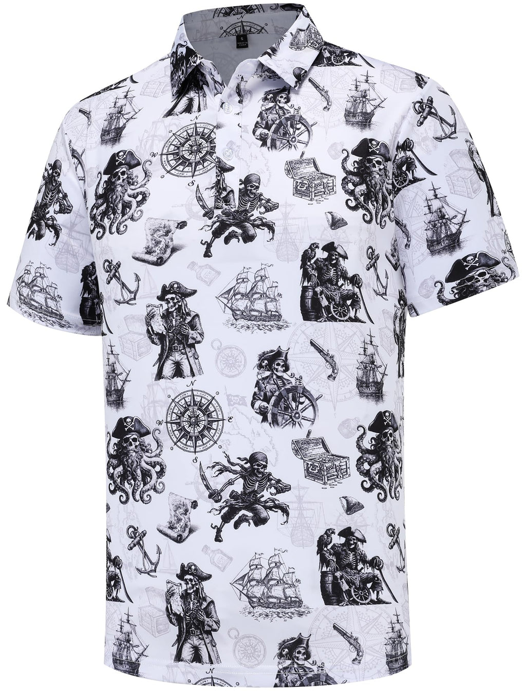 Men's Golf Polo Shirts Funny Golf Shirts for Men Performance Moisture Wicking Quick Dry Athletic Short Sleeve Shirts