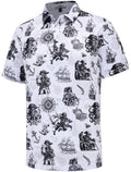 Men's Golf Polo Shirts Funny Golf Shirts for Men Performance Moisture Wicking Quick Dry Athletic Short Sleeve Shirts