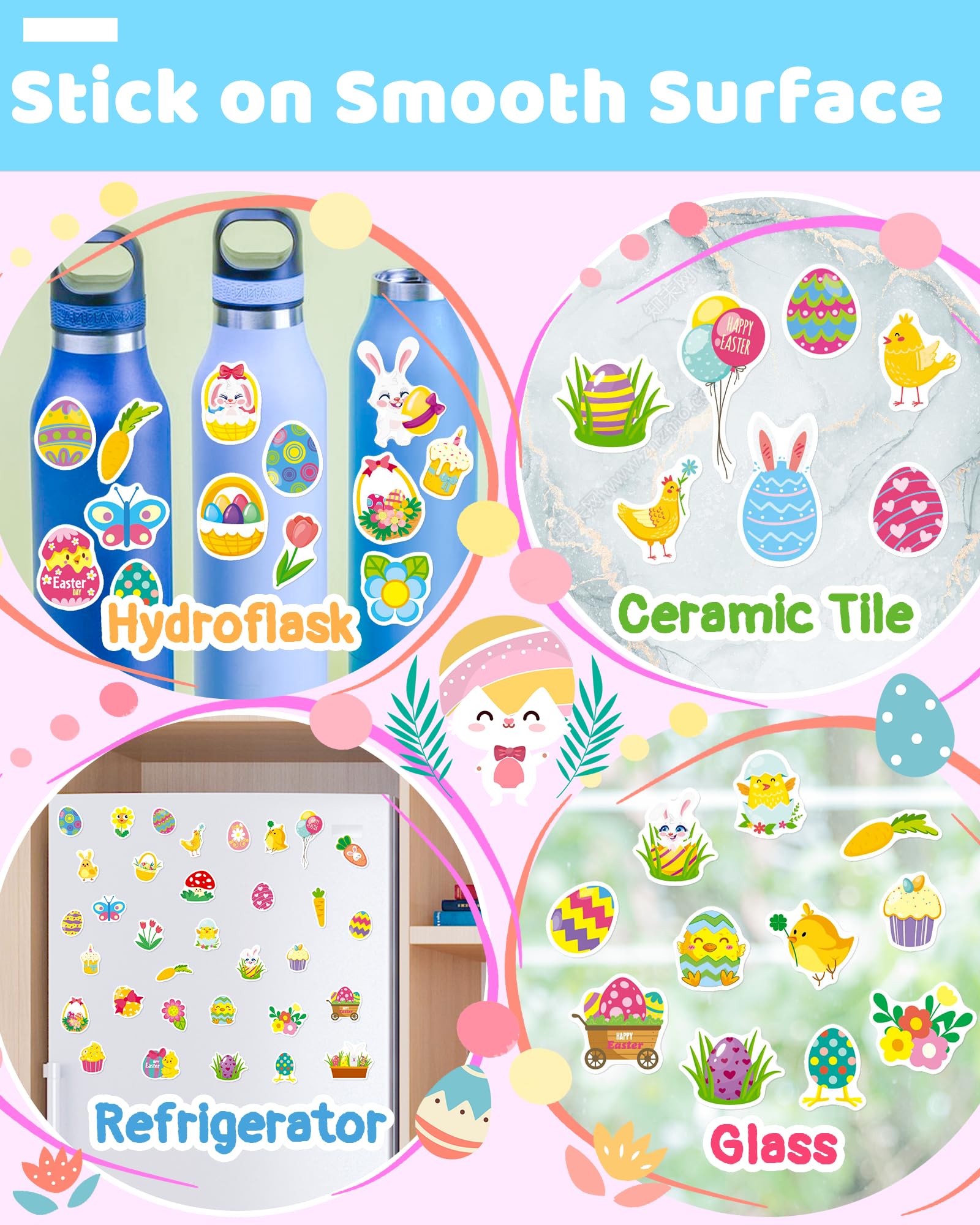 Benresive Reusable Sticker Book for Toddlers, Stickers for Kids, Travel Toys for Arts & Crafts Activities, Birthday Gift for Boys & Girls, Animals Dinosaurs Insects Themes