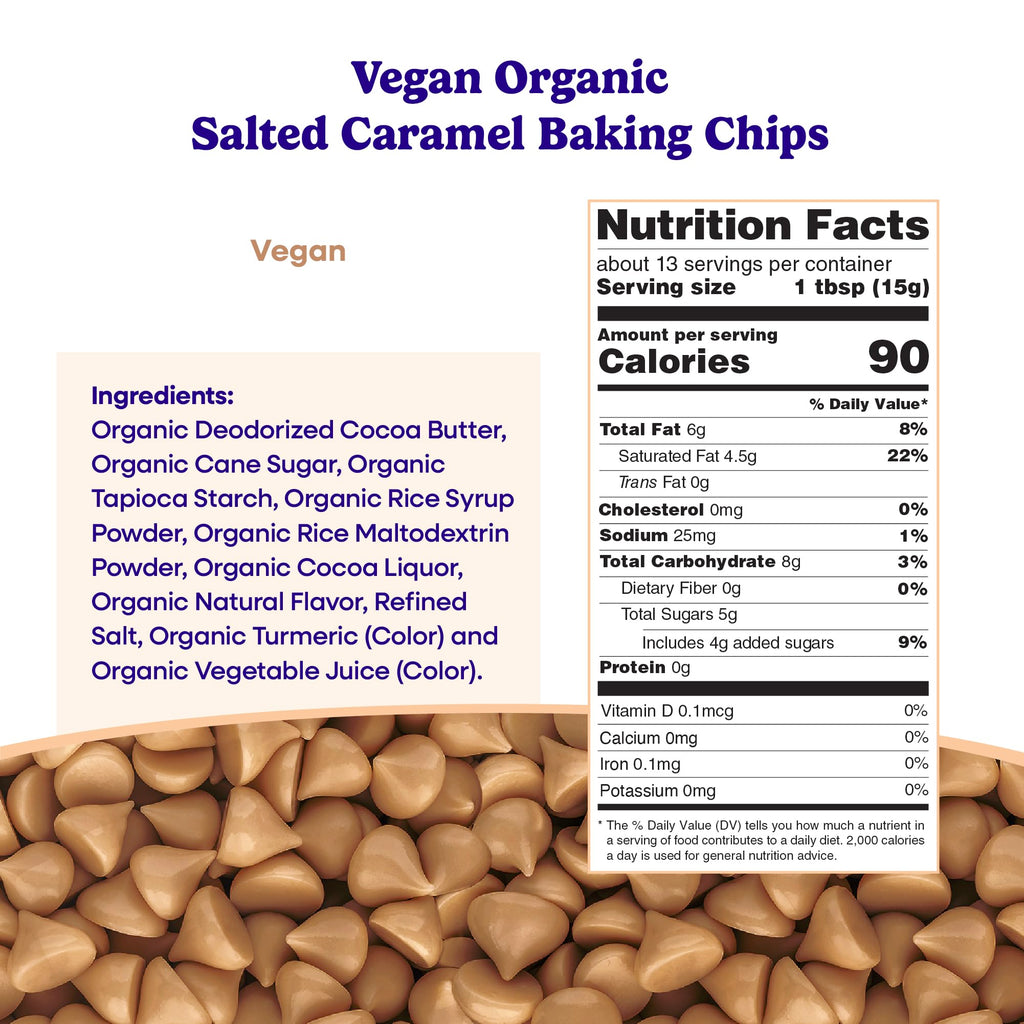Pascha Organic 70% Cacao Baking Chips - Bittersweet Dark Chocolate with Coconut Sugar - Vegan, Non-GMO, Rainforest Alliance Certified - Allergen-Free (Pack of 8)