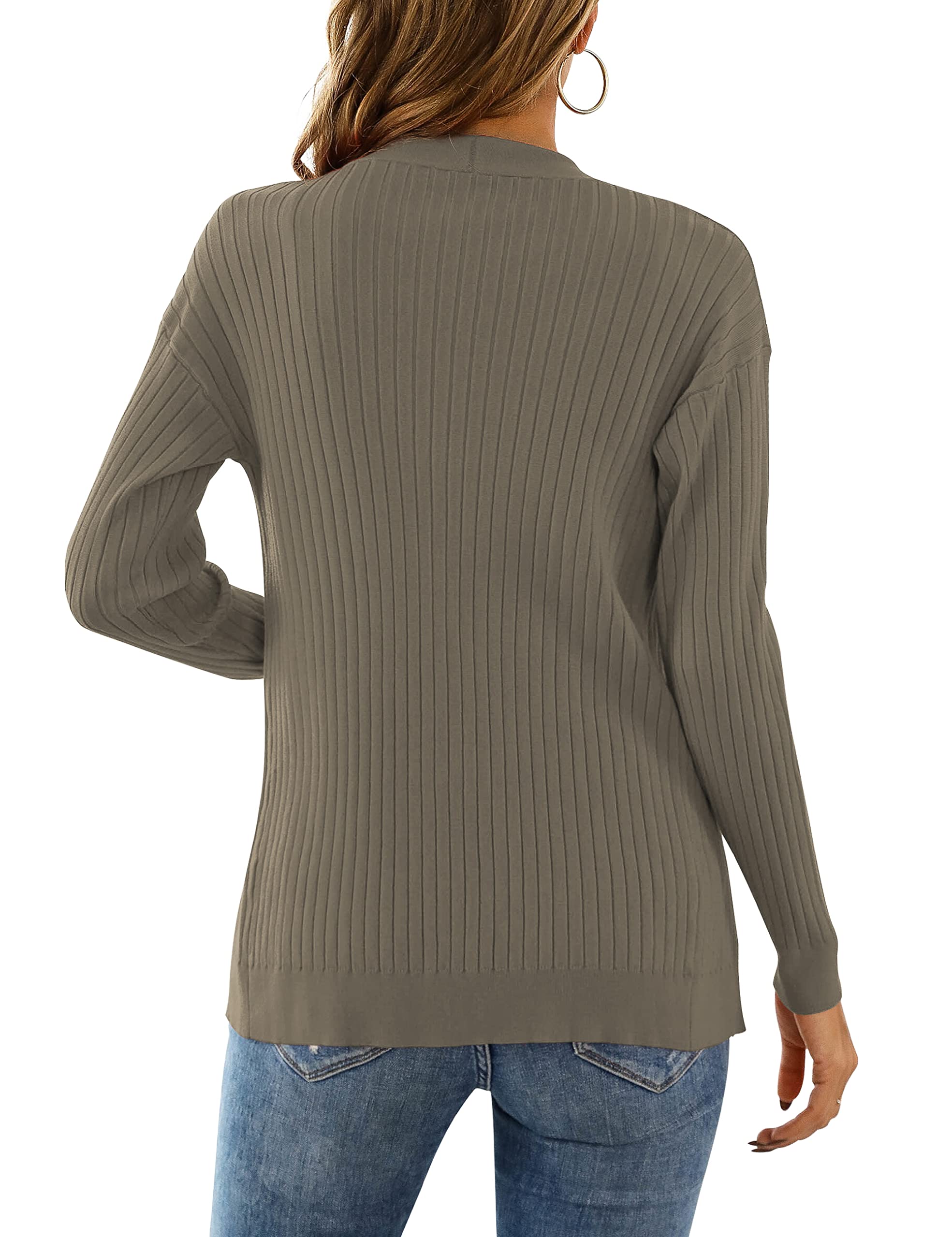 LIENRIDY Women's Knit Cardigan Long Sleeve Button Down Sweater Lightweight Cardigans, S-XL