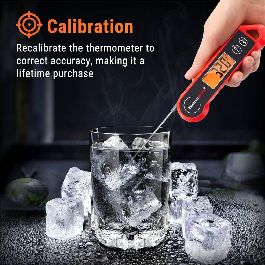 TempPro TP19H Digital Meat Thermometer for Cooking, 1 Sec Instant Read Food Thermometer with Motion-Sensing Wake for BBQ Grill Oil Fry Candy for Fathers Day Gift for Dad Men (Previously ThermoPro)