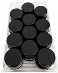 Forever Glides Wrought Iron Patio Furniture Feet Cap Glides and Outdoor Table and Chair Leg Floor Protector Pads - 1.5 Inch - 24-Pack - Black