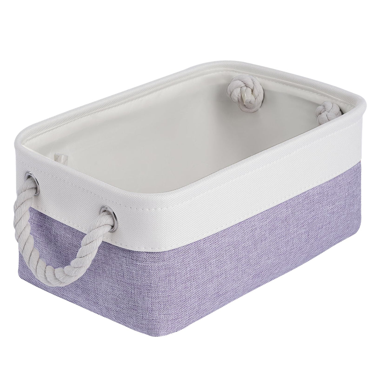 Storage Baskets for Shelves 11.8x7.9x5.2 Inch, Foldable Fabric Storage Bins with Handles, Small Storage Baskets for Organizing Closet, Office, Home Organization (1-Pack, Gray)
