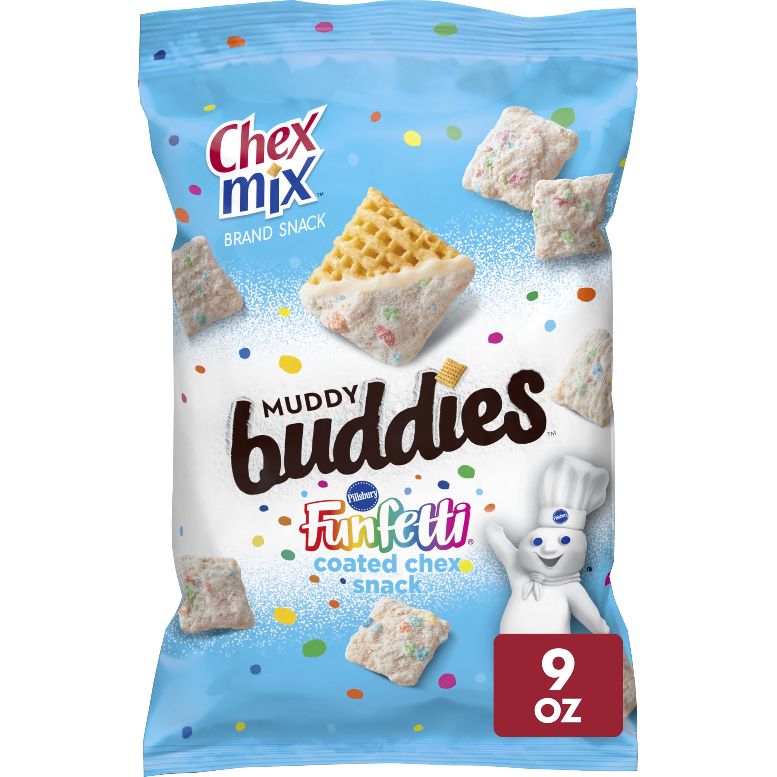 Chex Mix Muddy Buddies, OREO Cookies and Cream Snack Mix, 9 oz