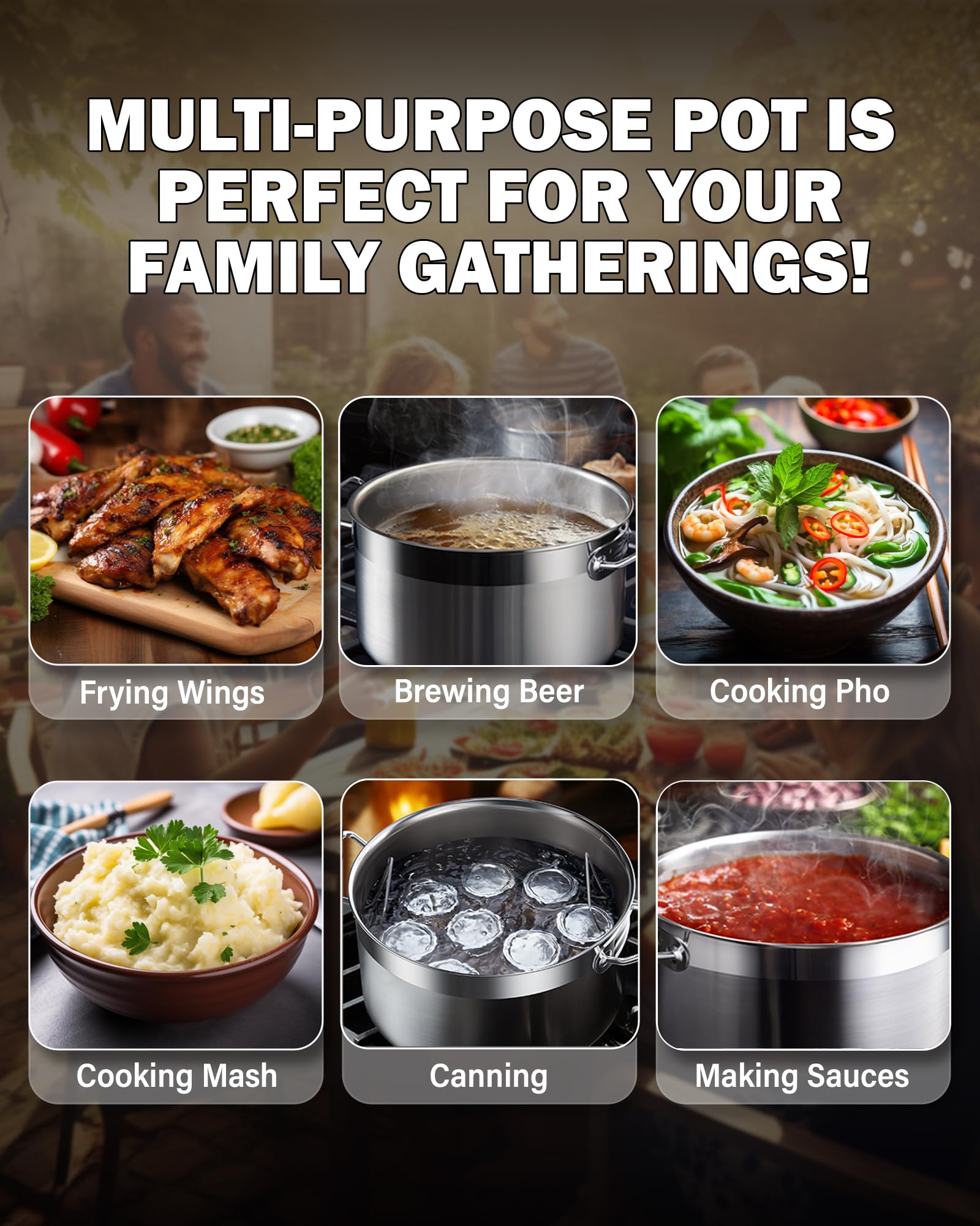 Cooks Standard Professional 6 Quart Stock Pot with Lid, Stainless Steel Dutch Oven Pot