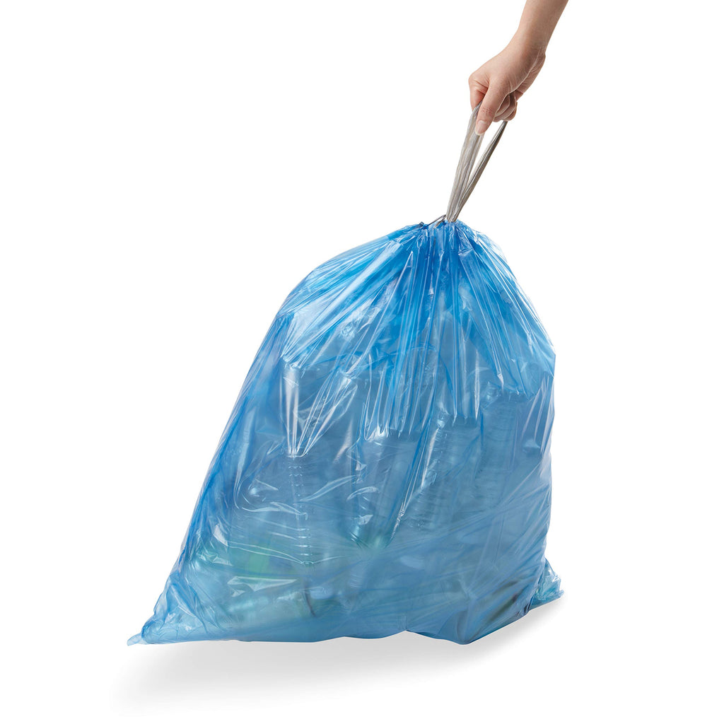 simplehuman Code H 60 Count, Genuine Odorsorb Custom Fit Liners, Drawstring Odor Absorbing Trash Bags in Dispenser Packs, 30-35 Liter / 8-9 Gallon