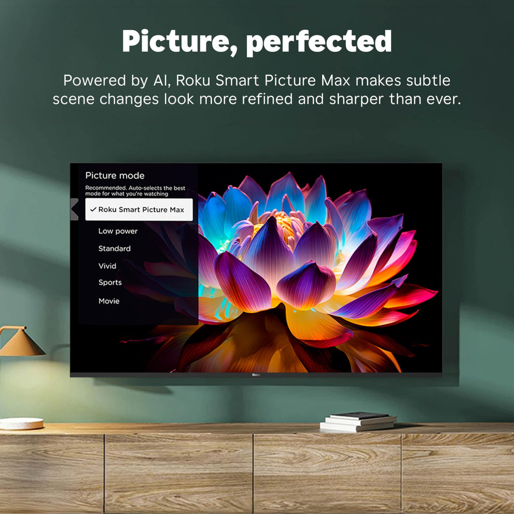 Roku Smart TV – 55-Inch Plus Series, Mini-LED TV – RokuTV with Enhanced Voice Remote – Flat Screen 4K QLED Television with Dolby Vision & Wi-Fi for Streaming Live Local News, Sports