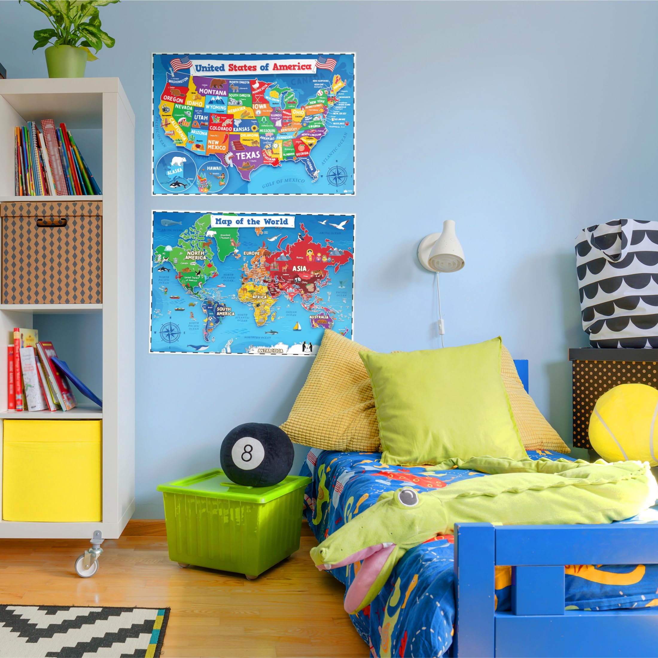 Multiplication Chart Poster & Math Posters for Elementary School - 13pc Learning Posters for Kids Ages 3-5 6-10 - 16”x11” Multiplication Table Poster, Math Classroom Decor Must Haves - Back to School