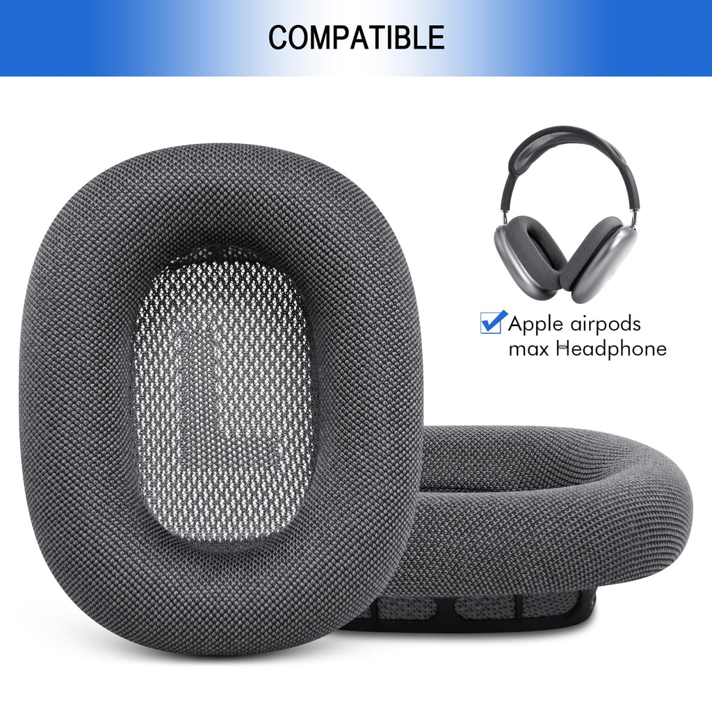 Ear Cushions for AirPods Max - Mesh Fabric Ear Cups Cover Replacement - Upgraded Cushion for Apple Air Pods Max Headphones (Green)