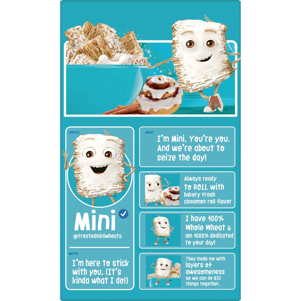 Kellogg's Frosted Mini-Wheats Cold Breakfast Cereal, High-Fiber, Whole Grain, Family Size, Original, 24oz Box (1 Box)