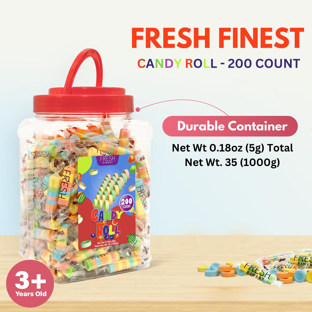 Fresh Finest 48-Count Bulk Candy Bracelets - Individually Wrapped Novelty Candy Bracelets. Perfect for Party Favors, Goody Bags, Candy Buffets, and Retro-Themed Events.