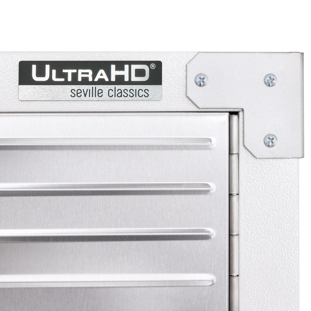 Seville Classics UltraHD Solid Steel Lockable Metal Storage Cabinet Locker Organizer, w/Adjustable Shelves for Garage, Warehouse, Office, Classroom, Granite, 30" W x 18" D x 72" H