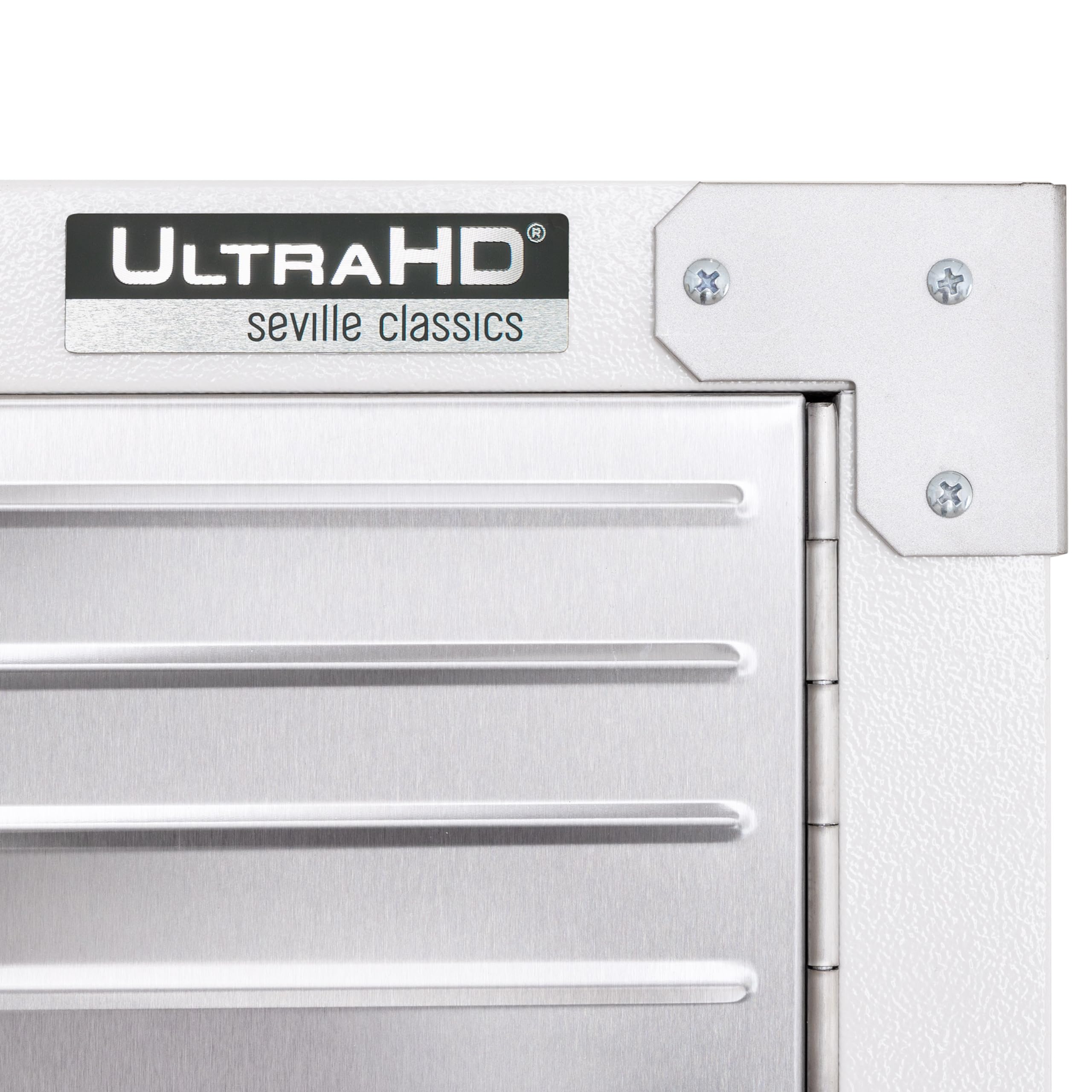 Seville Classics UltraHD Solid Steel Lockable Metal Storage Cabinet Locker Organizer, w/Adjustable Shelves for Garage, Warehouse, Office, Classroom, Granite, 30" W x 18" D x 72" H