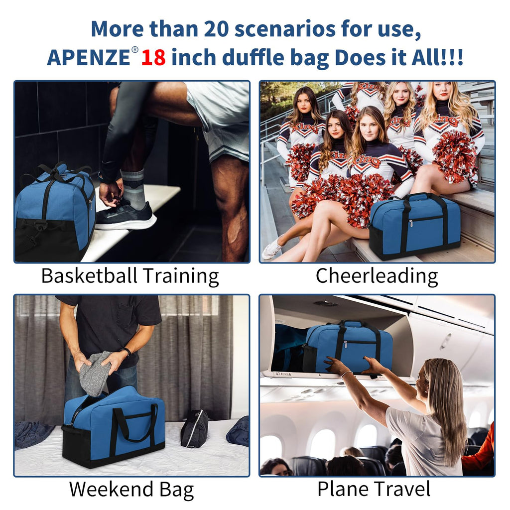 Apenze Small Gym Bag Carry On Bag - 12 in Mini Duffle Bag Lightweight for Overnight Travel(Camouflage)