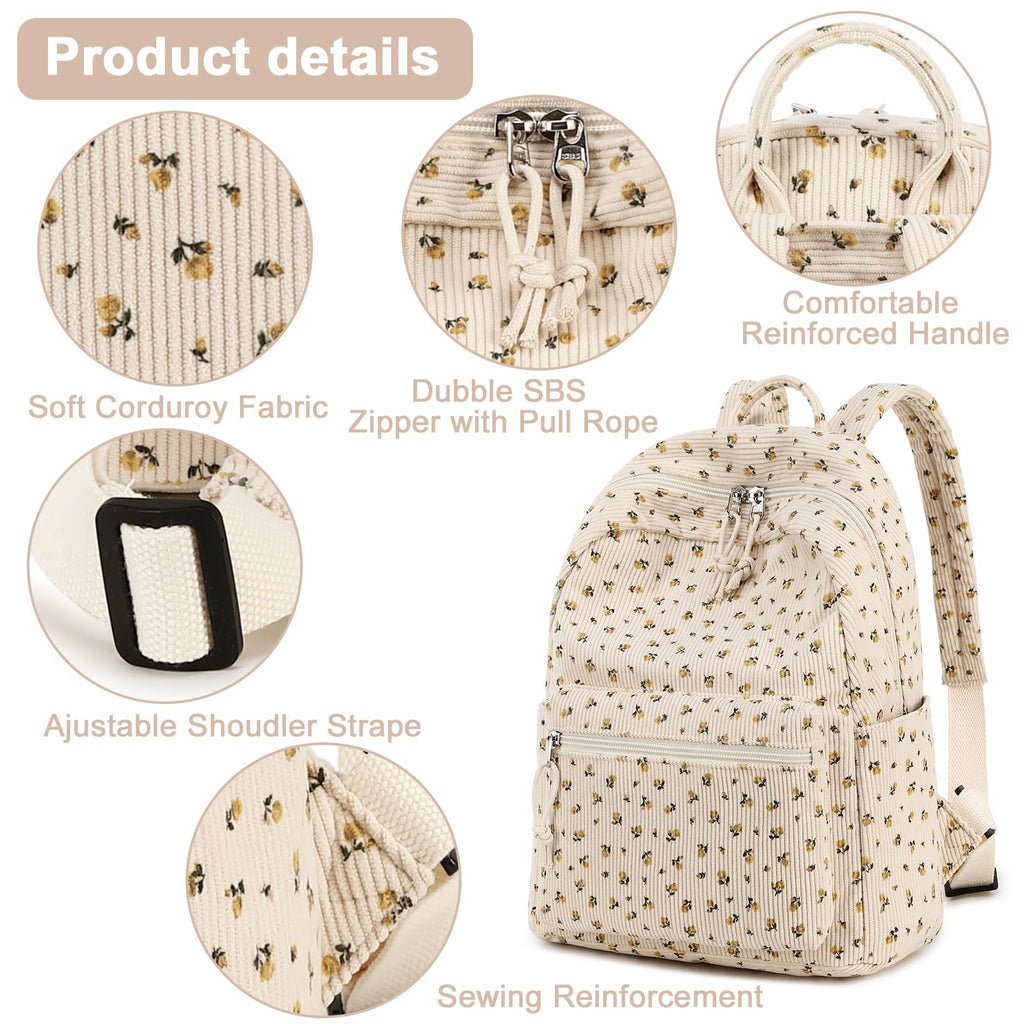 BTOOP Mini Backpack Women Girls Water-resistant Small Backpack Purse Shoulder Bag for Womens Adult Kids School Travel