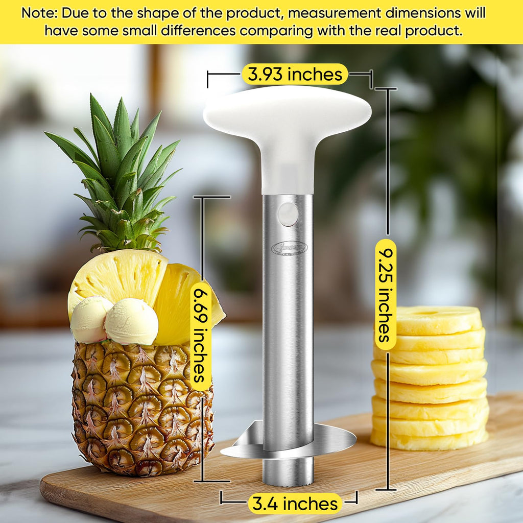 Pineapple Corer, [Upgraded, Reinforced, Thicker Blade] Newness Premium Pineapple Corer Remover, Stainless Steel Pineapple Core Remover Tool for Home & Kitchen with Sharp Blade for Diced Fruit Rings