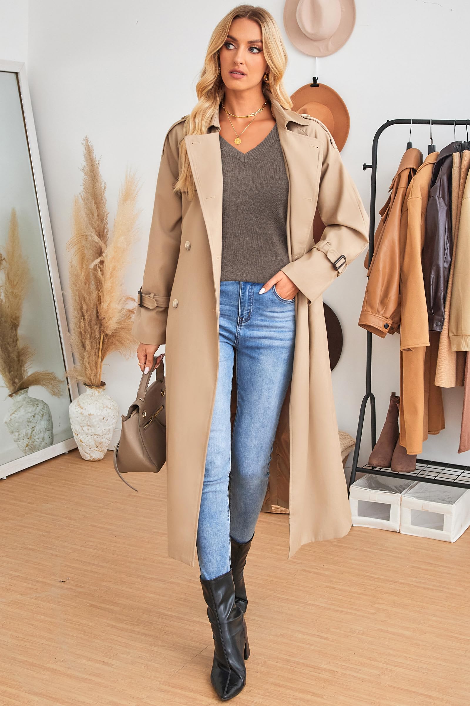 Arach&Cloz Women's Wool Blend Fall Sweaters Business Casual Outfits 2026