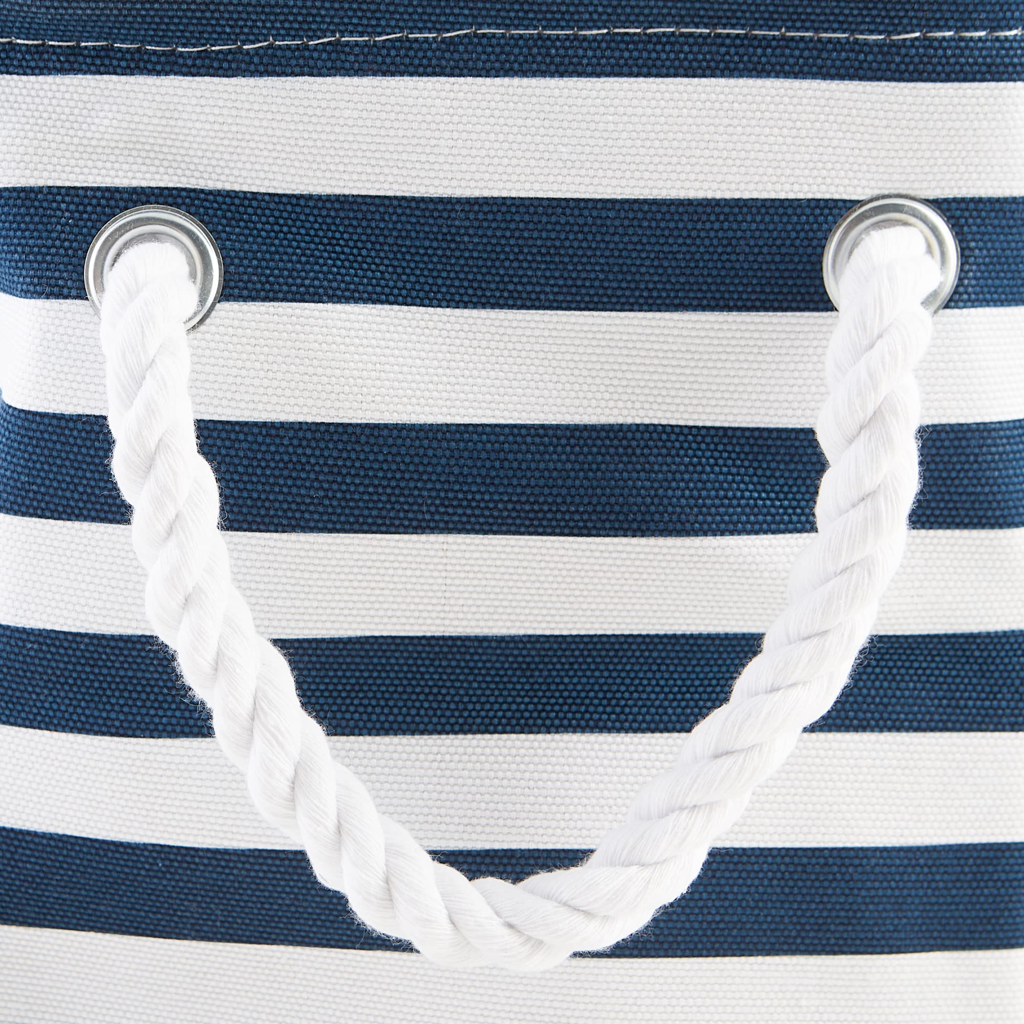 Bone Dry Pet Storage Collection Striped Paw Patch Bin, Aqua, Small Rectangle