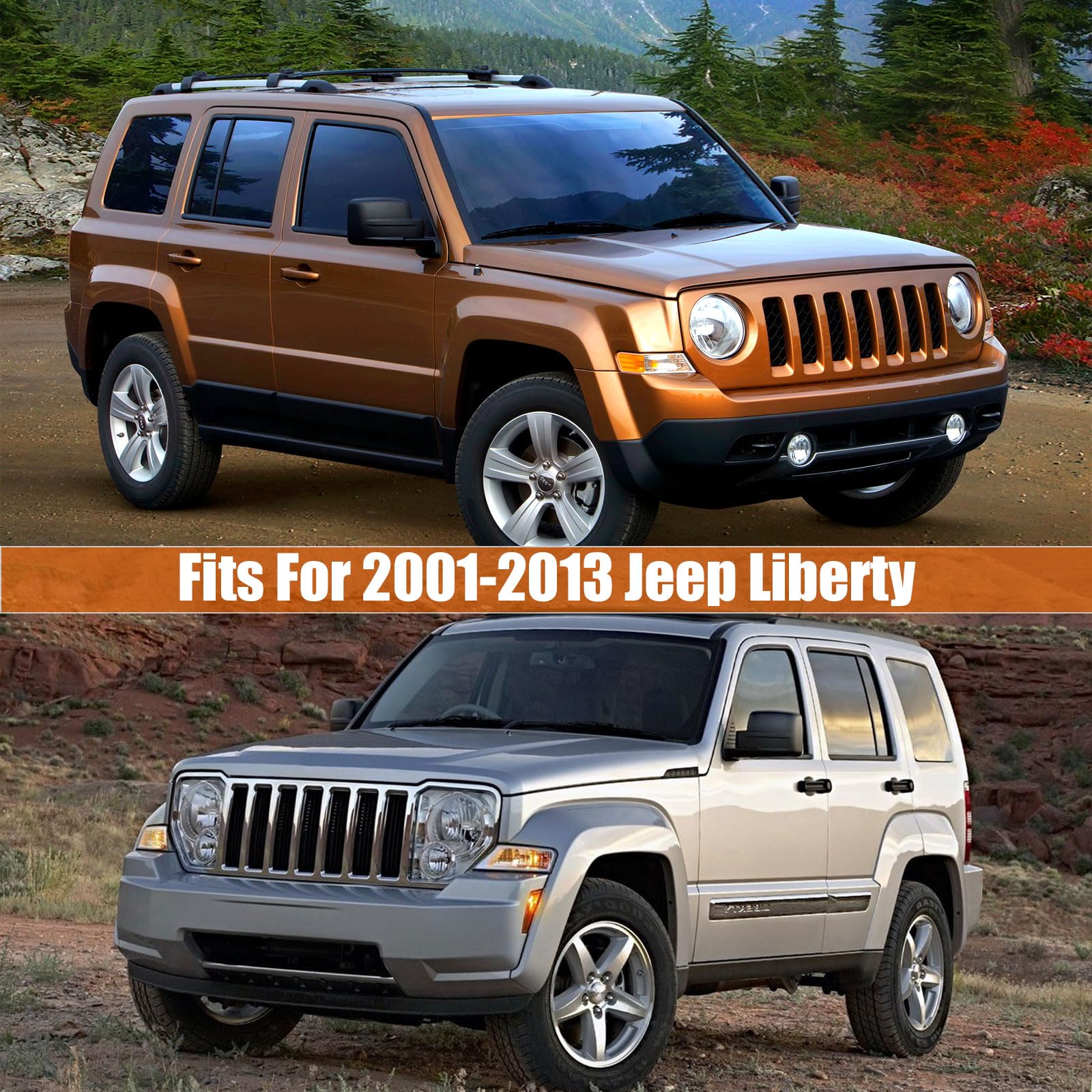 Waterproof Car Cover Replace for 1993-2010 Jeep Grand Cherokee, 6 Layers All Weather Car Cover with Zipper Door & Windproof Bands for Snow Rain Dust Protection
