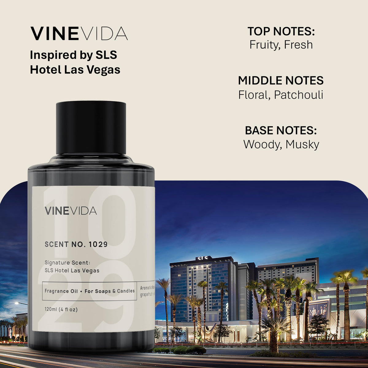 VINEVIDA (4oz) Hotel Fragrance Collection Diffuser Oil - Scents for Home - Cold Air Diffuser Oil - Essential Oil - No.1000 Inspired by My Way
