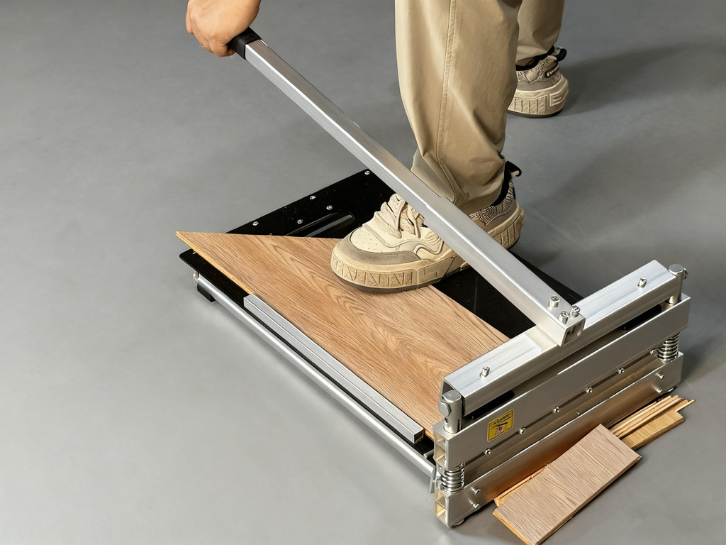 Heavy Duty Laminate/Vinyl Plank Cutter 13"; Instant 15/30/45 Angles to Cut Laminate, All Vinyl Planks, Engineer Wood, Siding & More in Just 1 Step; Super Cost-effective for Thanksgiving！