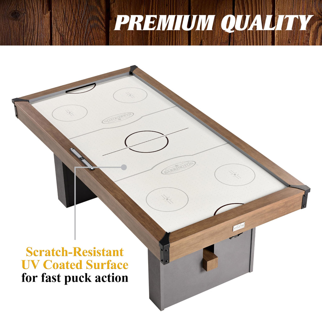 Barrington Billiards Air Hockey Table with Accessories, Perfect for Family Game Rooms | with Accessories